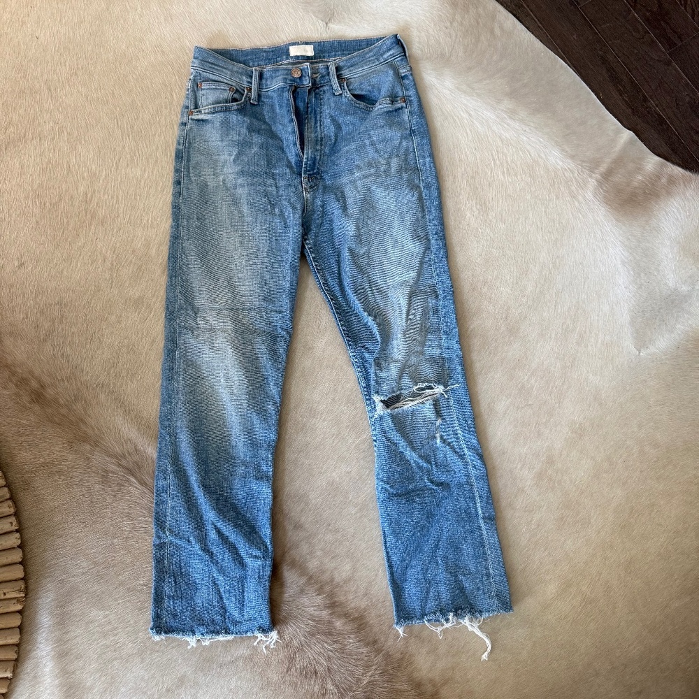 MOTHER High Waisted Rider Ankle